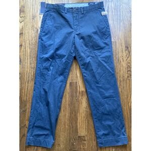 NWT Polo Ralph Lauren Pants Mens Size 34x30 Blue Chino Stretch Straight Fit